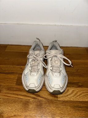 Nike Women's Off-White and Light Gray Chunky Sneakers